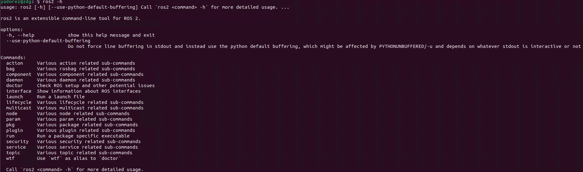 ros2 installation