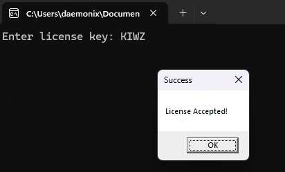 License Key